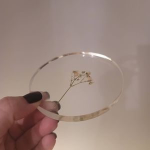 Epoxy Coasters (4) with Holder